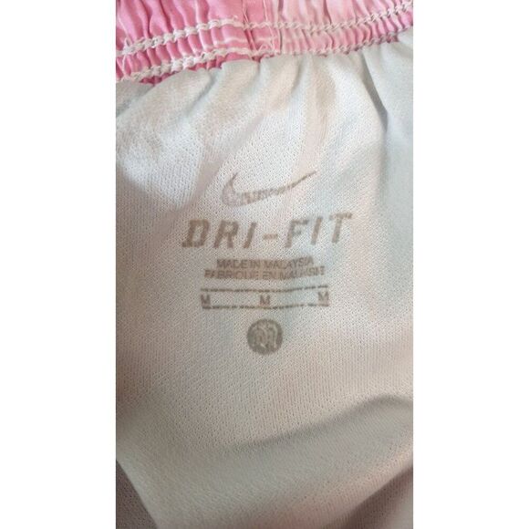 Nike Womens Running Shorts M Pink & Purple Checkered Dri-Fit Athletic Sports Y2K - Picture 5 of 6